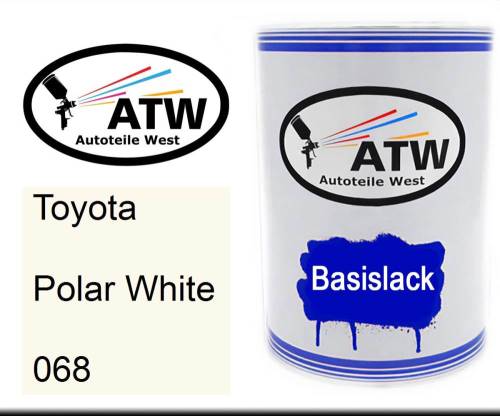 Toyota, Polar White, 068: 500ml Lackdose, von ATW Autoteile West.